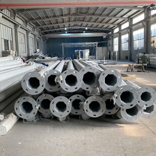 监控立杆5/6/7/8/12米道路交通信号红绿灯立柱L型八角八棱卡口杆