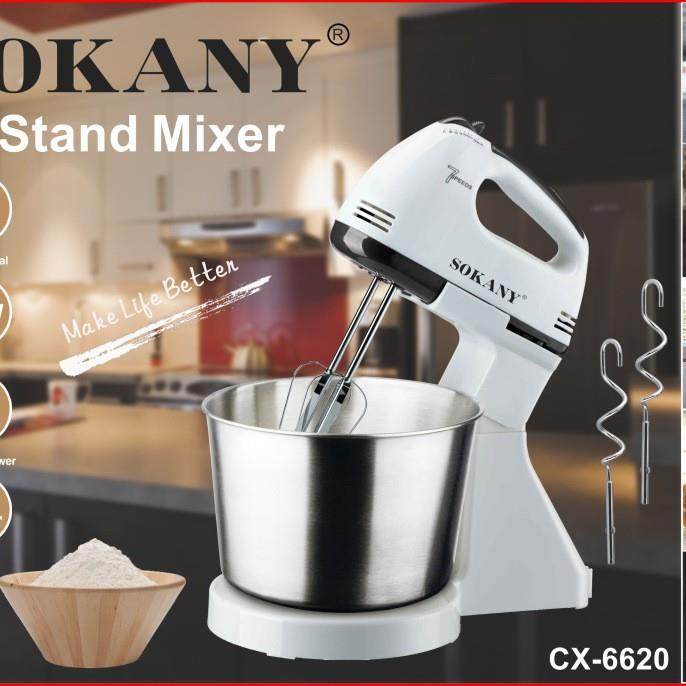 SOKANY6620台式电动打蛋器外贸手持打蛋机烘焙打奶油面糊搅拌
