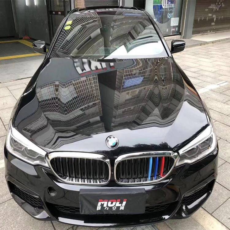 金属漆黑汽车改色膜 车身改色膜 钢琴黑 改色贴膜 车身改色膜黑色