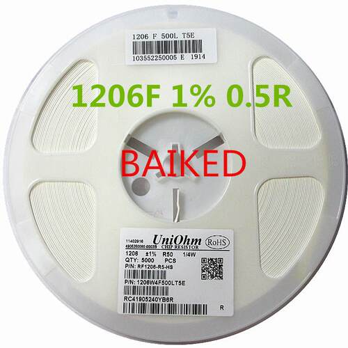 1206 1% R50 R500 0.5R 1/4W 1206W4F500LT5E 1盘=5000只