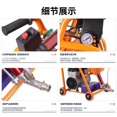 厂家供多功能高压注一TCJ大浆机功率合金材料喷涂直机键启动喷涂