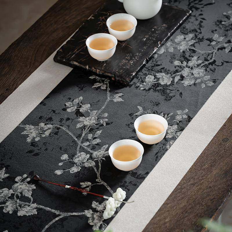 缎茶轻奢高端桌布布锦艺中国风茶旗桌垫子UNF新中式旗禅席意,居家布艺,桌旗,淘宝优惠券,粉丝福利购,淘宝优惠卷