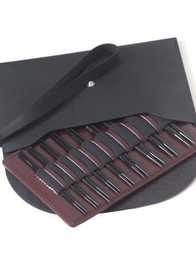 11形.5cm黑F87R9P8Q色氧铝可拆卸环针套装针铝针可换绳化环形编织