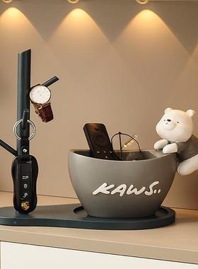 元宝入户鞋柜玄关钥匙置kqspxsnp客架收纳物件门口厅摆家居装饰品