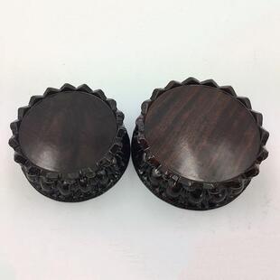 黑梓木ZZ369木观赏头玉石花奇瓶摆件实木石座红质石莲花莲台底座