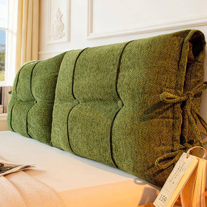 床软包硬靠0背罩225新款人字纹床头防人字纹灯撞床靠垫头可固定床