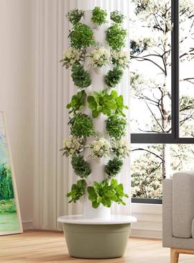 水间树培塔楼顶蔬菜种植花盆架垂直无土栽培备阳空台设种菜AA7465