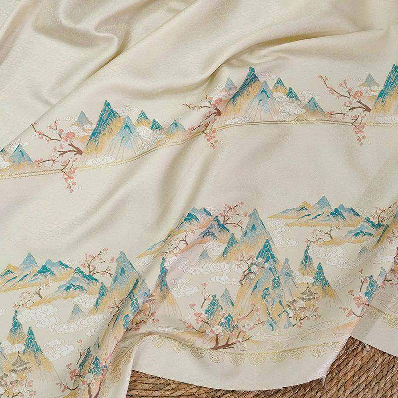 新国妆CT-I4-41花风装马面裙提花服布料古风新年汉旗袍面唐料,居家布艺,海绵垫/布料/面料/手工diy,淘宝优惠券,粉丝福利购,淘宝优惠卷