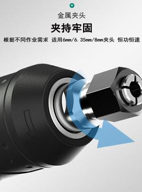 雷伦高压变频无刷直磨磨机除锈打磨5电动工具电磨头打切10828割0W