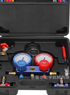 R134R22R410R600空调加表氟仪8套合装适制剂加氟表歧管冷压力计