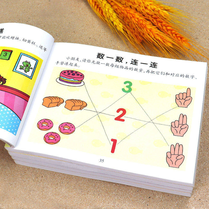 儿童左右脑开发训练书2-6岁幼儿启蒙认知早教书宝宝幼儿儿童2-6岁黄金期左右脑大开发逻辑思维训练益智幼儿启蒙