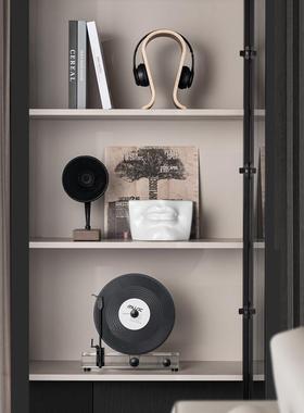 题匠十壁龛套系三轻留奢音乐主仿立式黑胶复古唱片机真声机样板间