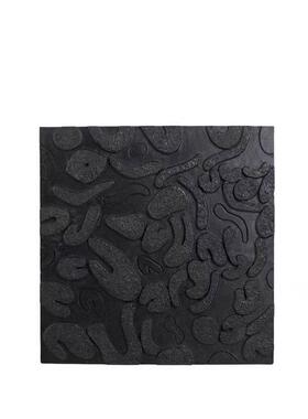 代简纹约理树脂板画装饰画黑色创现意摆件NHZ桌面客厅肌酒店样板