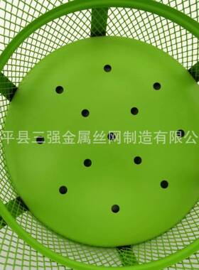 出口美网国户外钢板网铁MKK垃圾新喷塑桶绿色潮潮牌铁网桶