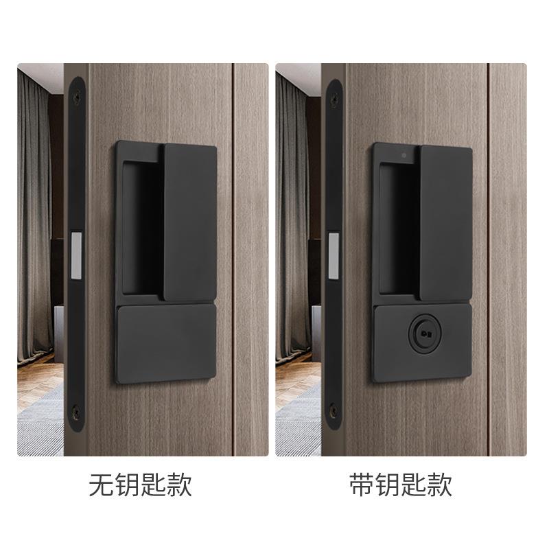 A室handle卧暗门锁室内隐形门吸静音房8951门锁内嵌式藏门磁把手