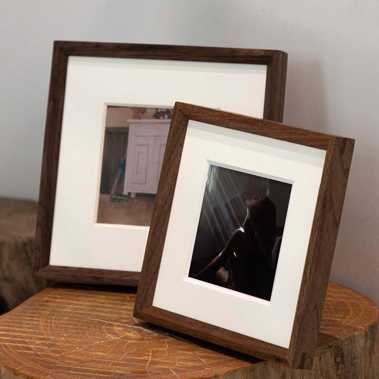 居装饰家相框简方约实木高级感形相框摆台寸221276寸洗照片做成相