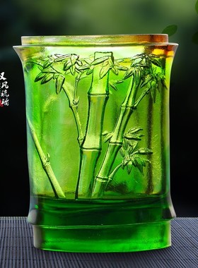 琉璃节节高竹子笔筒摆件家用教师节学习送礼祝福桌面摆放装饰礼品