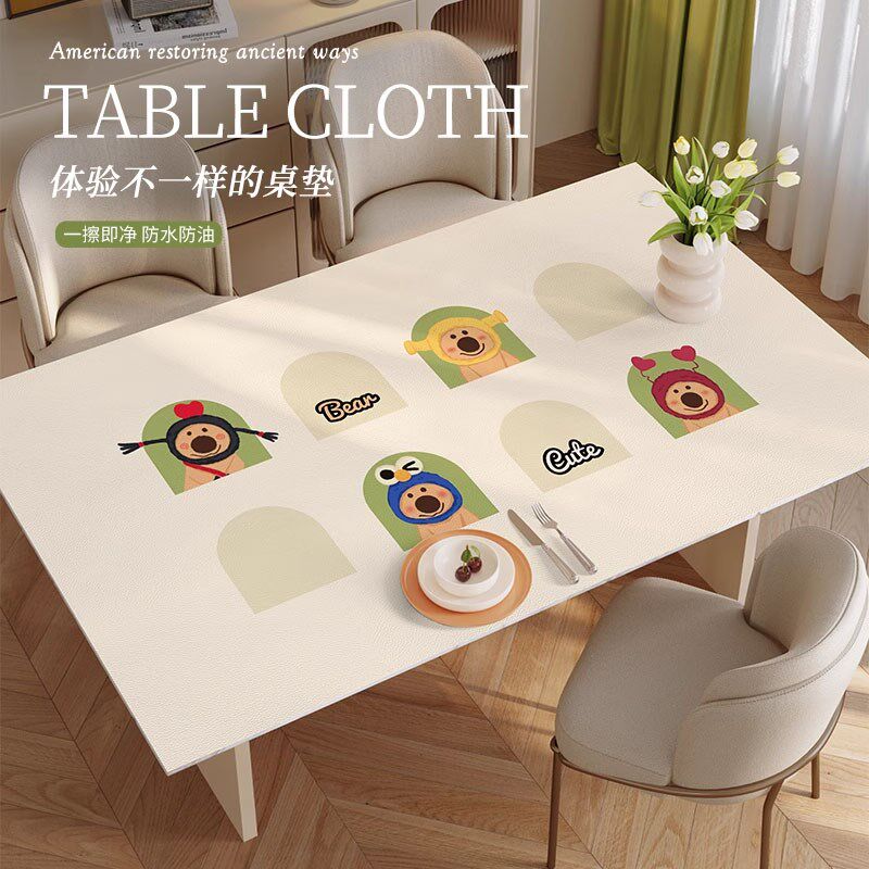 德国卡通桌布免洗防油防水茶几桌垫防烫隔热书桌垫桌面保护餐桌垫,居家布艺,桌布,淘宝优惠券,粉丝福利购,淘宝优惠卷