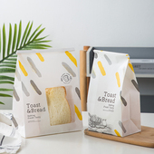 烘焙面包纸袋扎丝绳自封加厚商用面包防油防水切片450g吐司包装 袋