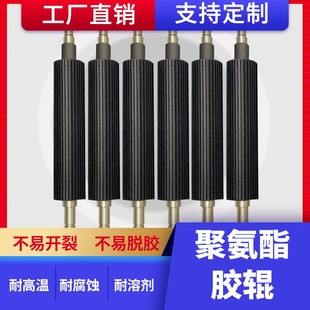 聚氨酯胶辊车间流水线传送运输带无动力滚筒橡胶包胶托辊配件定做