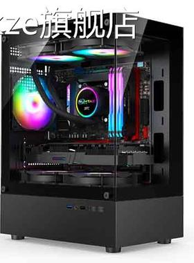 无立柱海景房机箱LOB电脑台式主鱼机MX-AT支明持240水冷缸侧透270