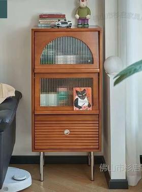 木黄杨木式餐边边柜中无品牌/古日书柜杂志一体立柜电实视柜古储