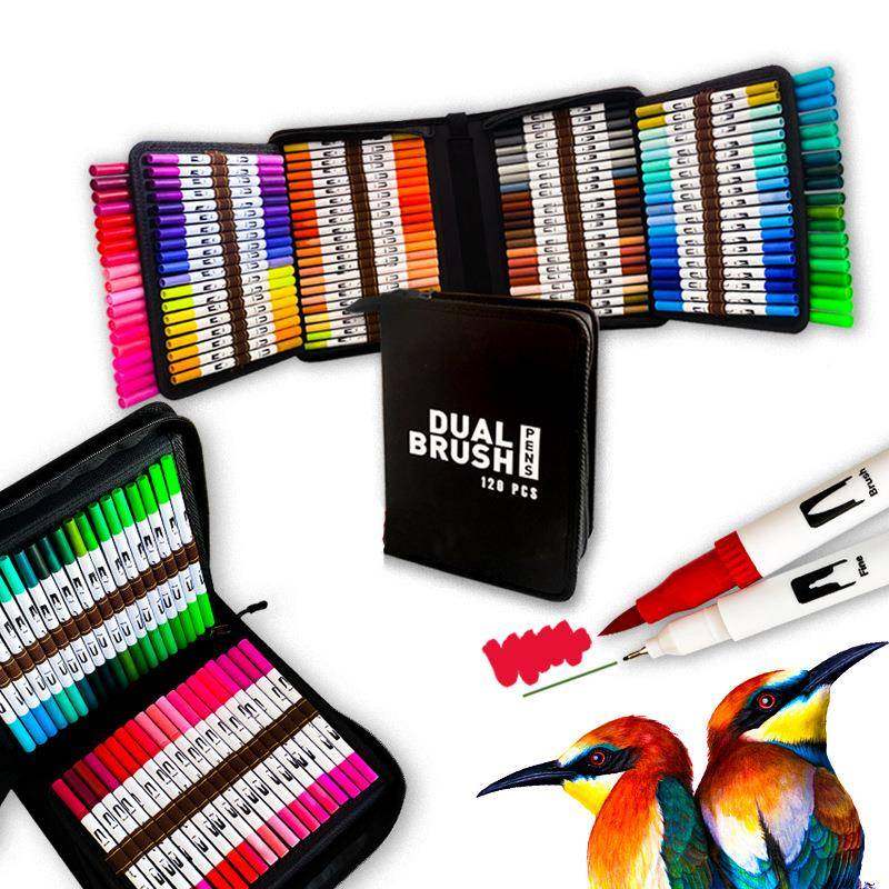 美16无品牌/头8色双头水彩笔环保画可水洗勾线软术绘画CD包套装水,文具电教/文化用品/商务用品,水彩笔,淘宝优惠券,粉丝福利购,淘宝优惠卷
