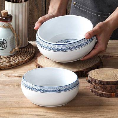 碗餐具密胺小碗仿瓷塑料碗汤碗饭碗韩料理碗式钵圆碗76030-5.商用