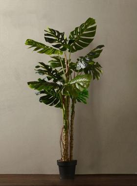 北欧大型仿真植栽热带假物绿植客OKX厅落地盆景室内盆摆件家装饰