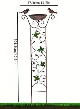 可拆01231452卸爬藤户架鸟澡盆花园架攀爬物植外二合一多功能花喂