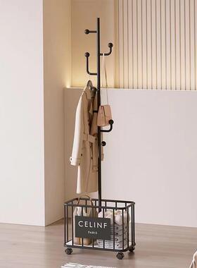 阳多功KFF能衣帽架落地简用易卧室门后衣帽架家室内台挂衣可架移