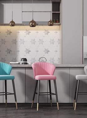 约家用轻奢台椅高脚A15963吧台吧凳凳吧椅高脚椅子现代简酒吧前台