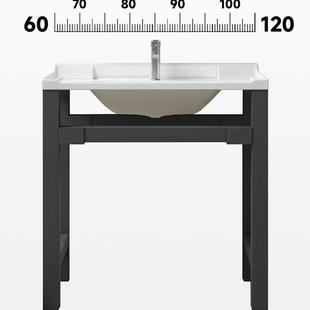 I9S陶瓷洗衣台带搓板支架洗体衣盆池不打K孔阳台式 水潮州陶瓷槽稳