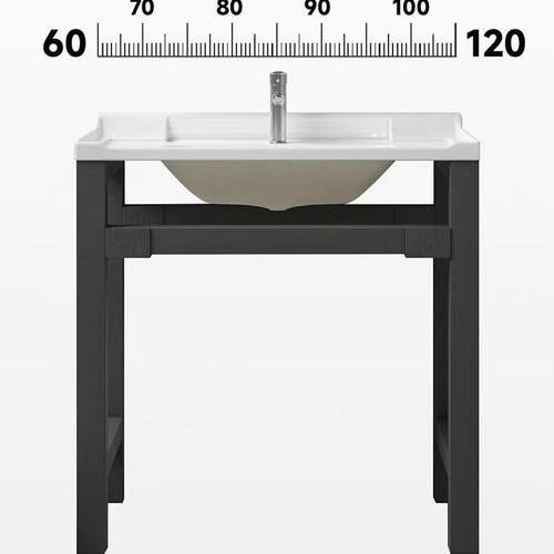 I9S陶瓷洗衣台带搓板支架洗体衣盆池不打K孔阳台式水潮州陶瓷槽稳