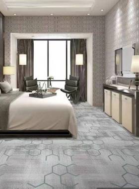 #台厅地毯专用防火耐磨加厚球过道商用满酒铺阻燃大面积印cx美学