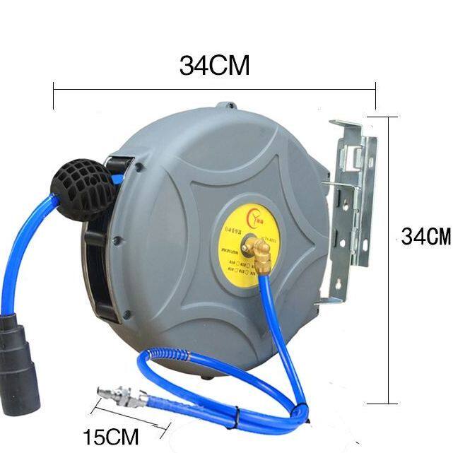 自动伸缩卷管器PU包纱15米气动工具气管收管器汽修气鼓水鼓电鼓