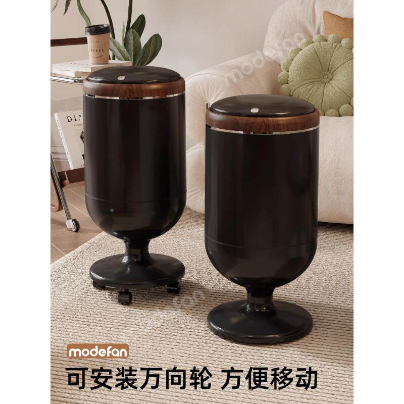 垃圾客厅卫生桶BC8852间家用厨房带盖可移动式子号带轮高颜大值收