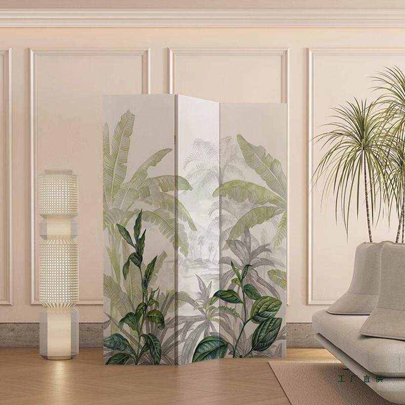 定屏风隔断墙移动折叠绿植物简制约现房代轻奢新玄关985客厅落角