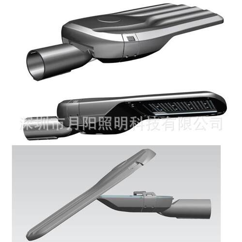 月阳照明2019新款路灯外壳鸭舌灯铝外壳50W路灯外壳