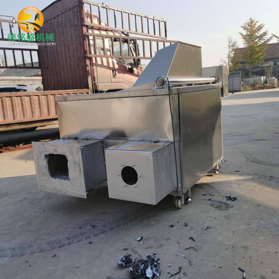 衡阳市油面筋自动出料油炸锅全自动豆腐干油炸机豆泡油炸机 - 实物图