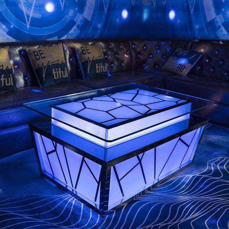 KTV茶几发光钢化玻璃简约现代量贩式时尚桌子欧式网红专用酒吧台,纺织面料/辅料/配套,纺织机械配件,淘宝优惠券,粉丝福利购,淘宝优惠卷