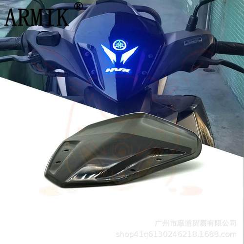 适用NVX155改装前挡风玻璃aerox155带led面板罩装饰