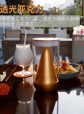 跨境BC1045T店充台灯触酒摸式复古轻电奢铝金属氛围灯酒吧餐厅面
