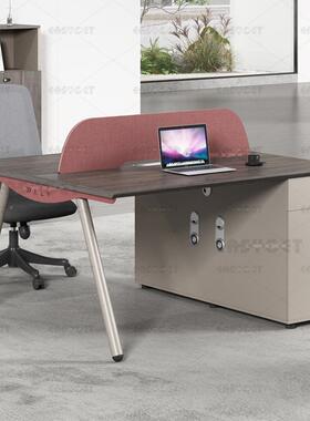 办公桌职员桌财椅组合代简约卡员工屏风座2人工位务现桌OVE厂家