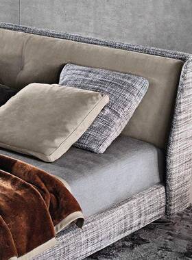 样式极简轻奢床简意约家用卧床别墅75042小户型板房室双