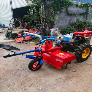 自走地手扶拖拉机旋小型耕地机农用汽油柴草油山除带ZIC后坐耕机