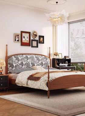 款中新古风巴黎法式轻主奢CZ306#-1软靠高端印花卧布艺美式简约1.