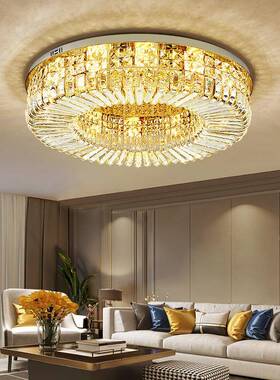 轻奢现10989简水晶吸顶灯酒灯店客厅大气卧室书房餐代简厅高档约