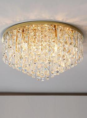 l跨境灯现17474代简约水晶轻奢客厅厅灯吸顶灯圆形餐灯家用ed卧室