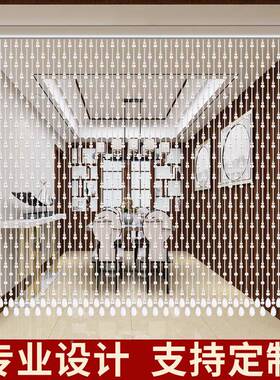 珠帘门帘客厅过水屏化风隔断帘子道门对门解厕所玄F9766JHJ关晶装